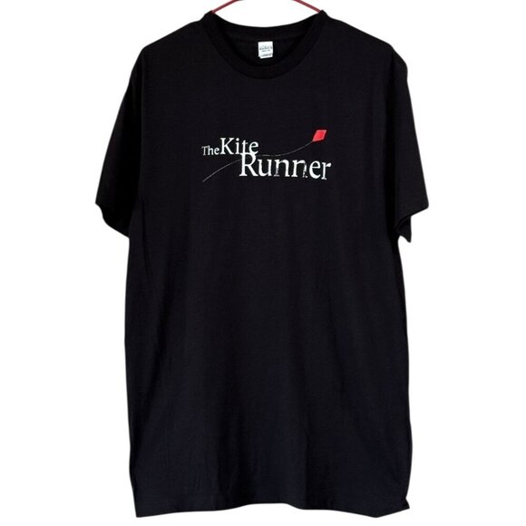 California Basics "The Kite Runner" Promotional Short Sleeve Tee Black Size L NW - Picture 1 of 6